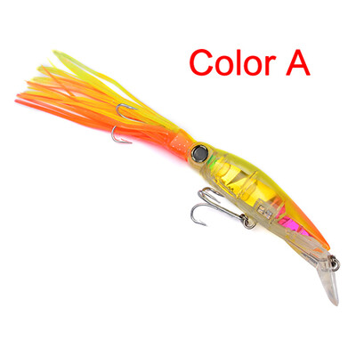 

1pc design Squid 7"-14cm/1.566oz-40g fishing lures 6 Colors fishing bait 1/0# Hook fishing tackle