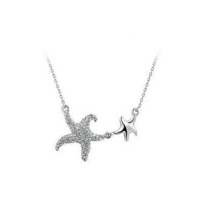 

Yoursfs Brand New Fashion Womens Gift Jewelry Color Statement Double Starfish Necklace Pendant Women Lady Party Wedding