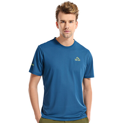 

Pellie&PELLIOT outdoor quick-drying t-shirt male&female sports perspiration quick-drying quick-drying round neck short sleeve 1745 male peacock blue XXL