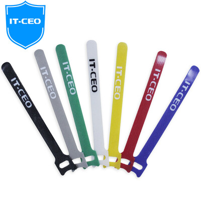 

IT-CEO V712A lazy brown seven-color computer cable tie bundle tie reason beam with back to back Velcro finishing with cable length 15 cm 7