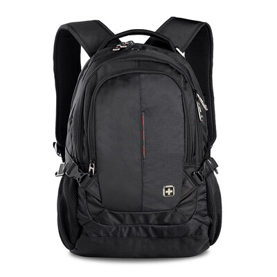 

SWISSWIN Shoulder Bag Men and Women Laptop Bag 15.6 "Business Casual Shoulder Bag Student Bag Waterproof Wearable SW9333 Black