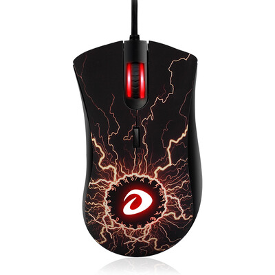 

Dale excellent dare-u VX6 professional game office mouse wired mouse multi-color light black