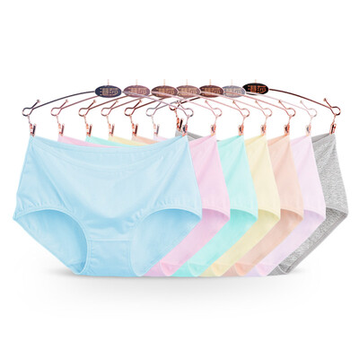 

GANGSHA womens underwear small fresh fresh color sexy briefs 7-pack