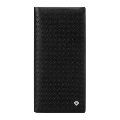 

Samsonite wallet mens short business cow leather cross section two fold wallet wallet multi-function ticket holder male BN109001 black