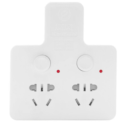 

Breeze kyfen QF-908 one turn two independent switch with security door power converter new national standard wireless white