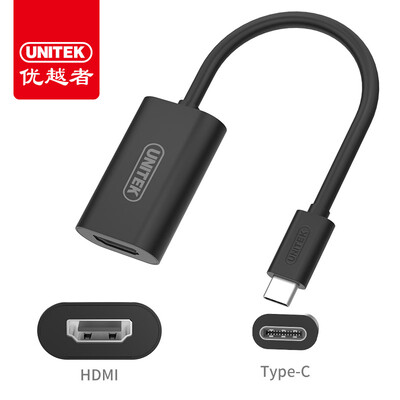 

Улучшенный человек (UNITEK) Type-C к HDMI MacBook Apple Computer HD конвертер проектор USB-адаптер C кабель TV адаптер Y-6319BK