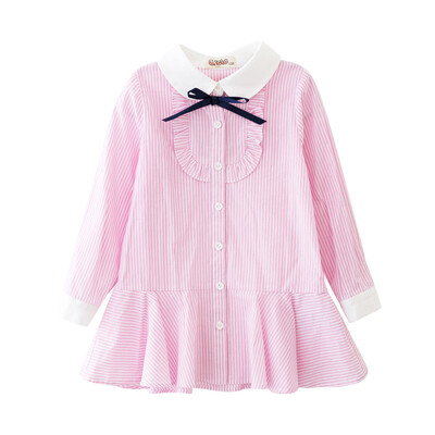 

Cicie children &39s clothing girls dolls college college wind striped shirt skirt dress skirt 173002 pink 130