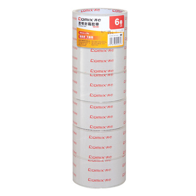 

Qixin COMIX 6 rolls 48mm 30y 274 meters transparent sealing wide tape JT4803-6