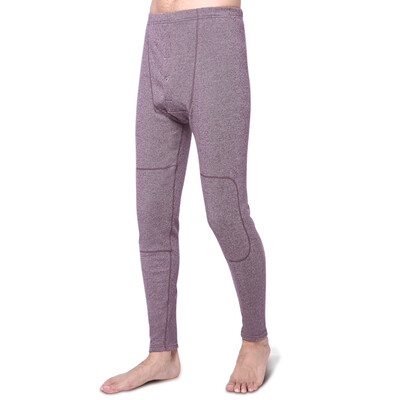 

GANGSHA Mens Cotton Solid Color Leggings Underwear Warm Pants