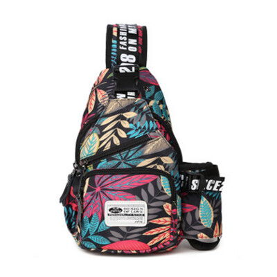 

Maple Leaf Print Tide Fashion Trousers Men Shoulder Bag Messenger Bag Small Backpack as gift for men