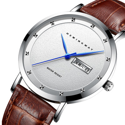 

HEMINGWAY Elegant Gentlemen Calendar Quartz Men's Watch