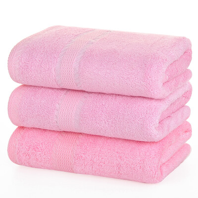 

Bamboo Kam Towel Home Textiles Bamboo Fiber Solid Color Home Towel Towel 3pcs Suction Sugar Quick Dry Pink 85g Article 30 × 66cm