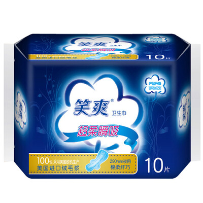 

Laughing sanitary napkins Daily soft cotton delicacy 245mm 10 tablets