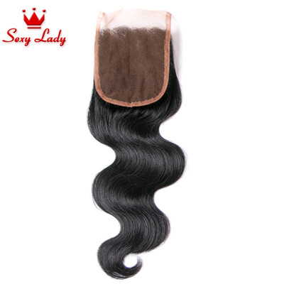 

Peruvian Virgin Hair Body Wave Lace Closure 4x4 Lace Closure Peruvian Body Wave 8A Grade Virgin Unprocessed Human Hair Closure