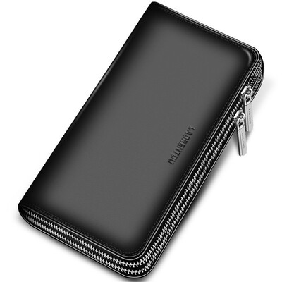 

Старик человек (LAORENTOU) мужчины рука сумка голова слой cowhide большой мощности толстый двойной молнии версия сумки бизнес случайный мобильный телефон сумка 818J002L2A черный