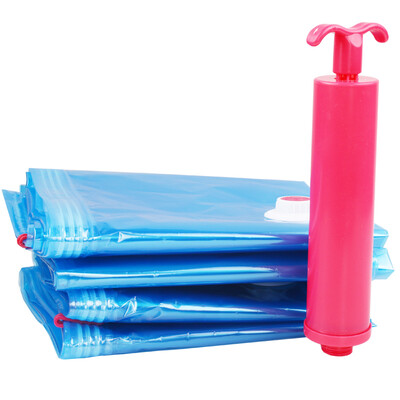 

[Jingdong Supermarket] 100 Yi special compression bag vacuum storage bag 4 sets (2 large 1 in a small) 9 silk gift hand pump 6004
