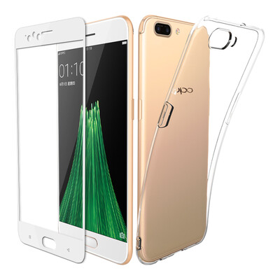 

【】 【To send the film to the ESCASE R11 phone shell + full-screen white marble film all-inclusive anti-drop transparent soft shell protective cover