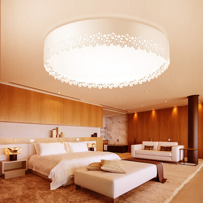 

NVC ENC personalized art warm romantic round ceiling lighting modern simple LED creative room bedroom study lighting 14W monochrome white light