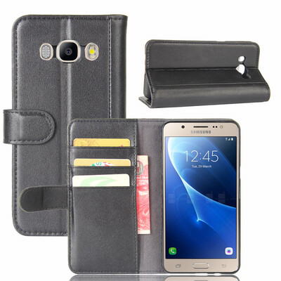 

GANGXUN Samsung Galaxy J5 2016 Чехол из натуральной кожи Магнитный флип-чехол Kickstand Card Слот-кошелек для Samsung J510