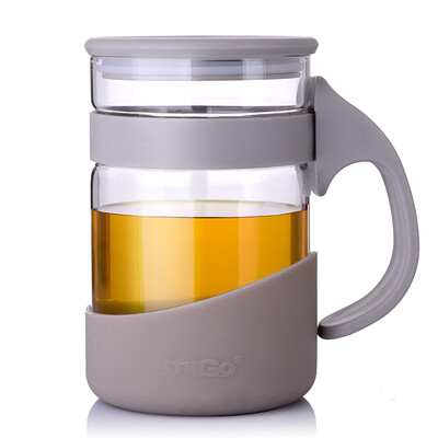 

[Супермаркет] Jingdong MIGO офиса стакан воды термостойкого стекла крышка фильтр чашка чая 0.45L ж М