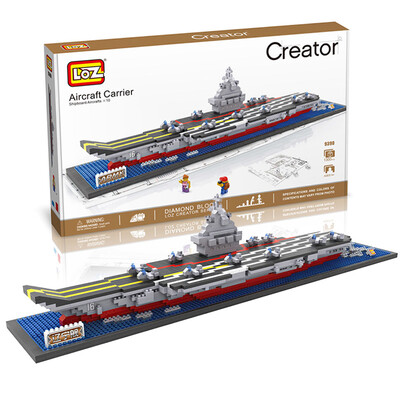 

Loz) ship model stuffed toys McDonald's sushi Titanic Titanic aircraft carrier micro-drilling blocks small particles building blocks Titanic / 1860PCS