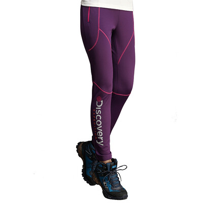 

Discovery outdoor autumn and winter women fleece pants warm polar fleece stretch DAMD92067 gem purple