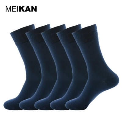 

5 Pairs/lot MEIKAN Men Summer Ultrathin Dress Socks