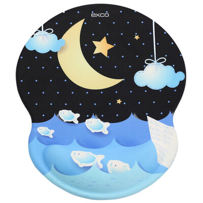 

EXCO wrist mouse pad classic ergonomic thickening business home office wrist pad cloth wrist rest non-slip mou
