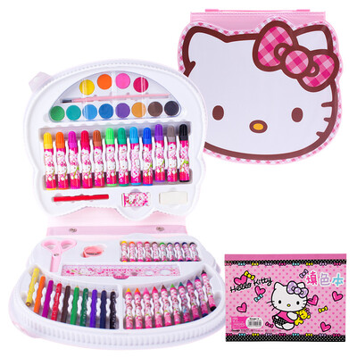

HELLO KITTY Hello Kitty Painting Set Children Colored Pen Beauty School Girl Festive Gift Pink