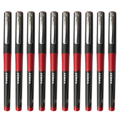 

Zebra brand (ZEBRA) C-JB1-CN silver snake straight-type signature pen pen 0.5mm red 10 loaded