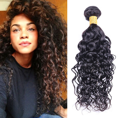 

Malaysian Water Wave 3 Bundles Wet And Wavy Virgin Malaysian Hair 8-26 Inch Malaysian Curly Virgin Hair Remy Human Hair Weave