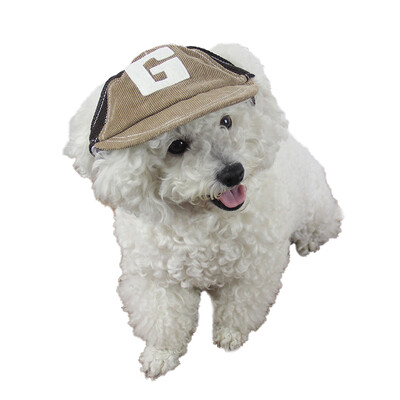 

Джи Зай животное собака бейсболка шапка Teddy VIP вельвет дышащей сетки крышка коричневый оттенок M