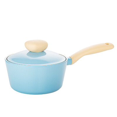 

Neoflam Korea imported single handle pot of milk pot non-stick pot stew pot in the end of the induction cooker universal food soup pot EK-RD-S18I mint blue 18CM