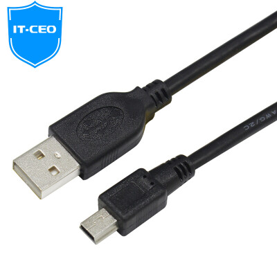 

IT-CEO mini usb data cable t-type traffic recorder мобильный жесткий диск кабель для передачи данных цифровая камера Bluetooth-динамик плоский mp3 / 4 шнур питания 1,2 м Y1MINI-1