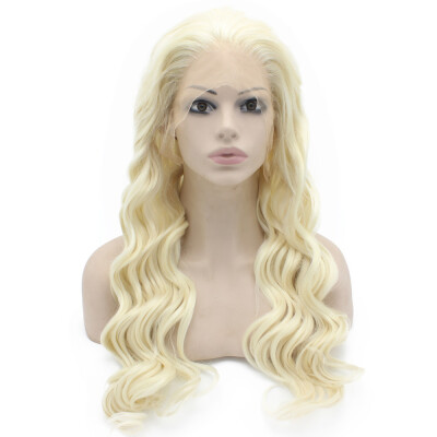

Iwona Synthetic Hair Lace Front Long Wavy Light Blonde Wig