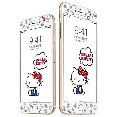 

Hello Kitty Apple, iPhone6s / 6 стал фильмом полного мультфильм покрытия мобильного телефона защитной пленки 3D цветную пленка мягкой границы сломанной невинность Katie