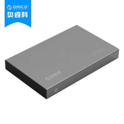 

ORICO 2518S3 USB30 Notebook mobile hard disk box aluminum alloy shell 25 inch SATA serial port solid SSD hard disk box gray