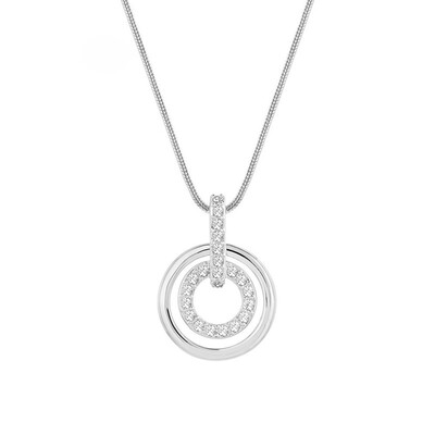 

SWAROVSKI Swarovski ring pavé crystal-plated white gold necklace 681251