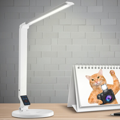 

Good vision led eye lamp desk student learning work desk head lamp table lamp dimming color eye protection lamp TG188TS-WH