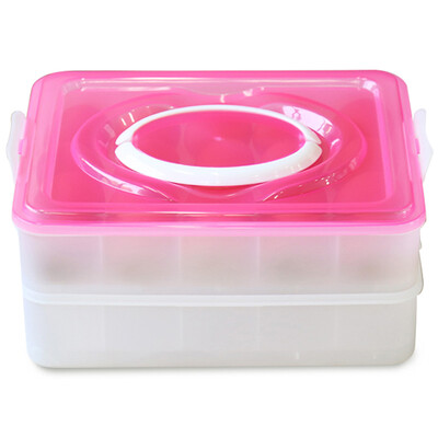

【Jingdong Supermarket】 Double Gun (Suncha) Egg Box Refrigerator Egg Shelf Kitchen Plastic Storage Box Two Multifunctional Box DH3010