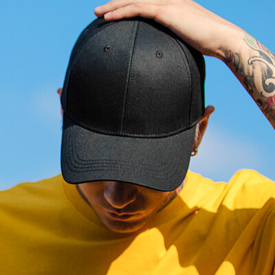 

Jingdong Supermarket] Vidodina (vedordna) baseball cap cap cap men and women trend fashion movement classic solid color basic hip-hop hip hop hat MZ080 black uniform