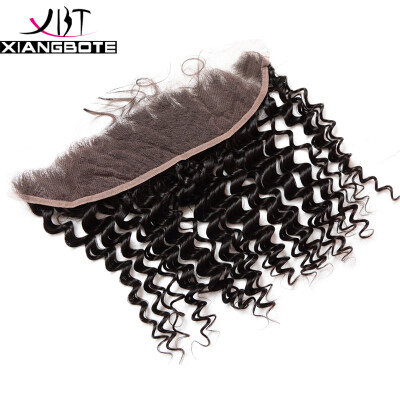 

7A13x4 Brazilian Virgin Hair Deep Wave With Closure Ear To Ear Lace Frontal With Baby Hair Deep Wave Brazilian Hair With Closure