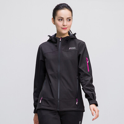 

Snow flying outdoor autumn and winter women's soft shell Jackets Fleece windproof breathable jacket A1621RY052 purple sauce red | 1190