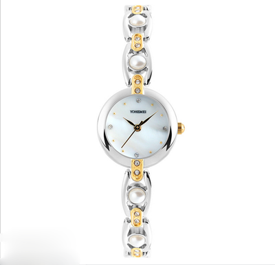 

Steel band waterproof quartz watch as gift for women's