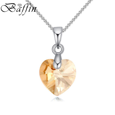 

Baffin Heart Mini Pendant Necklace Silver Color Chain Necklaces For Women Girls Jewelry Crystals From SWAROVSKI