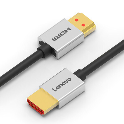 

Lenovo Lenovo HD01 корпус из алюминиевого сплава Business Edition ультра-тонкая линия высокого разрешения 4K TV Кабель HDMI компьютерный проектор кабель 2 м
