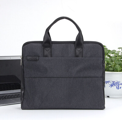 

Office canvas zipper bag meeting information file bag briefcase as gift for men