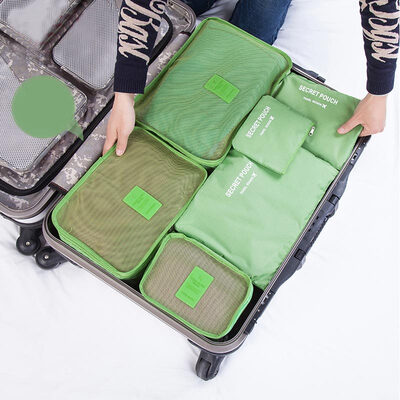 

40000 km travel bag bag waterproof baggage finishing package business clothing package finishing bag underwear bag 6 six suit SW1003 green