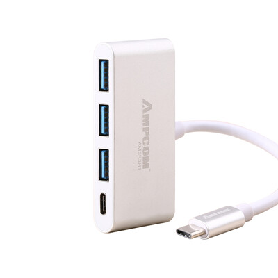 

Pukang (AMPCOM) Тип-С трансфицировал HUB3 USB-3.0-C зарядку жизни конвертер Macbook Air проса проектор адаптер дисплея функциональность OTG серебро