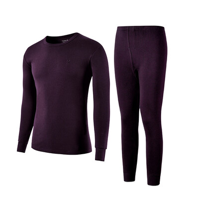 

Playboy Qiuyi Qiuku Mens Thin Cotton Thermal Underwear Set Round Collar Foundation Bottom Lingerie Cotton Sweater Navy